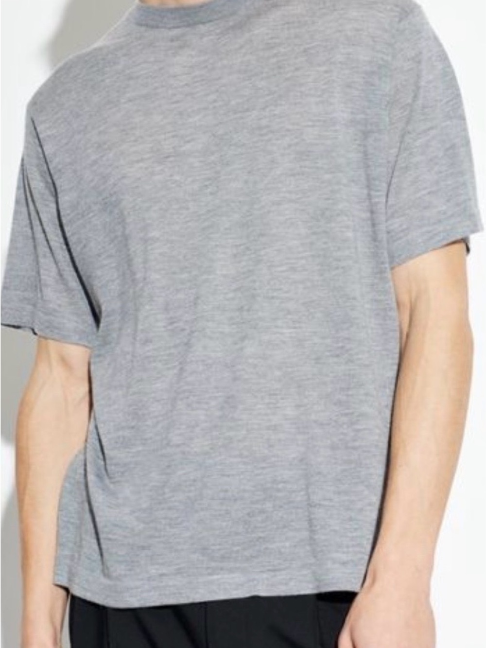 Lisa Yang Men’s Gray Johannes Cashmere Tee Knit Quiet Luxury Capsule Minimalist